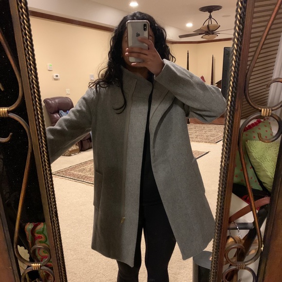 J Crew City Coat Heather Graphite - Picture 4 of 8